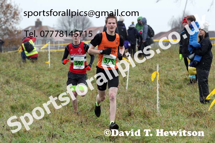 Mens under-20s, 2021 North Eastern Cross Country Championships, Sedgefield. Photo: David T. Hewitson/Sports for All Pics